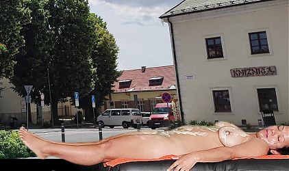 HOT SEX IN A PUBLIC SQUARE WITH ADAMANDEVE AND LUPO