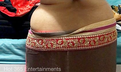 Indian Wife - Saree Strip and Bra change - Desi Teasing